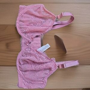 ☕️AUDEN LACE UNLINED DEMI UNDERWIRE BRA SIZE 34C